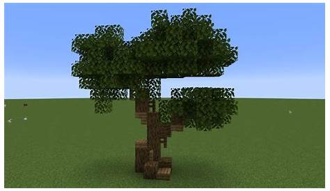 Large dark oak tree with deck Minecraft Map