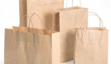 Custom Kraft paper shopping gift bags packaging with ribbon handle
