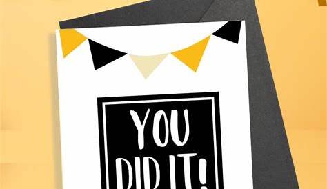 DIY Printable Graduation Cards–‘OMG’ & ‘Be Awesome’