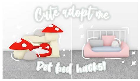Cute Pet Bed Hacks! 🍄🌷 | Adopt me Build Hacks - YouTube