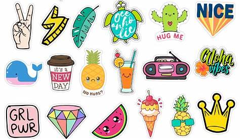 Amazon.com: 35 Cute Vsco Aesthetic Stickers - Lovely Trendy Positive