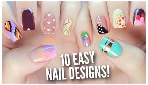 Cute And Easy Nail Art For Beginners 30 Designs Hative