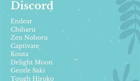 Cute Anime Usernames For Discord Use this if you watch anime