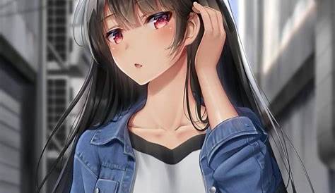 Girl with black hair : r/AnimeGirls