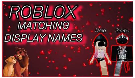 Cute Matching Usernames For Best Friends Roblox / Couple Nicknames 300