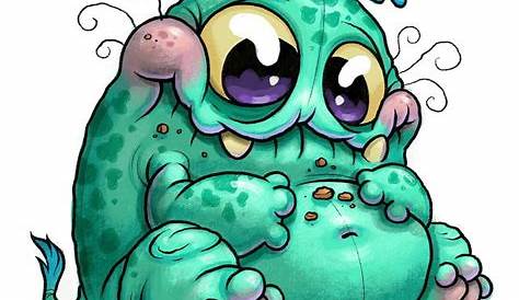 Cute Monster Vector royalty free illustration | Cute monsters drawings