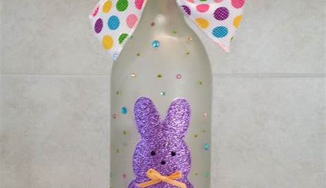 Easter Bunny Wine Bottle Crafts | Wine bottle crafts, Valentines wine