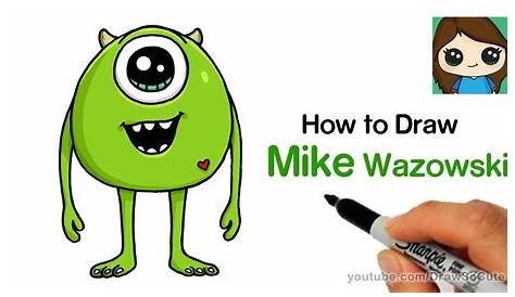 How to Draw Sulley Easy | Monsters Inc. | Easy disney drawings, Cute