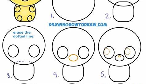 How to Draw a Cute Chibi / Kawaii Eeyore Easy Step by Step Drawing