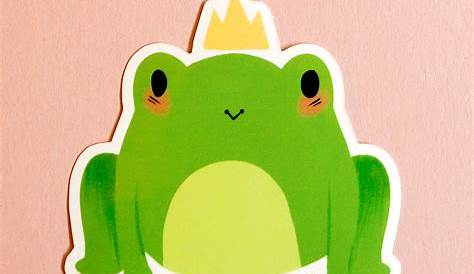 Little Frog Wearing A Crown, Animal, Cartoon, Cute Frog PNG and Vector