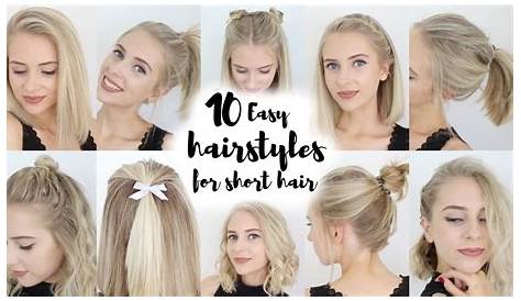 Cute Hairstyles For Short Hair Easy To Do 10 Stylish Casual &