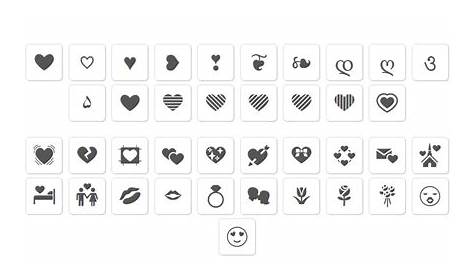 Heart text symbols (how to make love signs with keyboard) | Emoji, Text