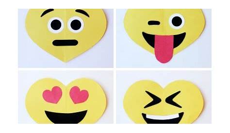 Printable Emoji Valentines | Emoji valentines, Arts and crafts for kids