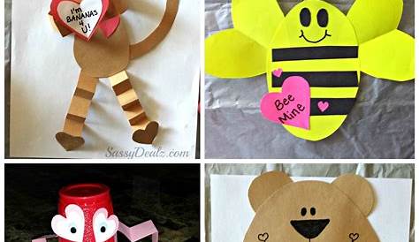 Cute Kid Valentine Craft Ideas For A Classroom Diy School Crds Clssmtes Nd Techers Simple Nd