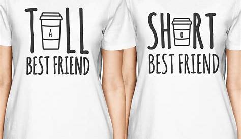 Casual Letter Printed Best Friend Matching T Shirt BFF T Shirt Women