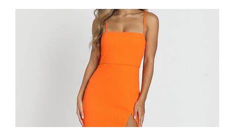 Cute Orange Hoco Dress