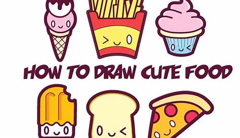 Food Cute Easy Drawings For Kids Step By Step - 1530x1800 how to draw