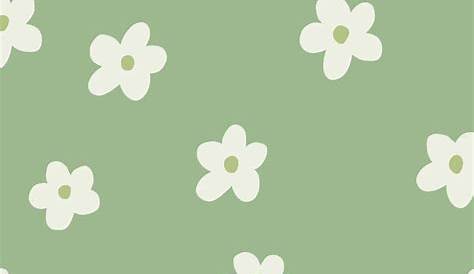 Floral Sage Green Phone Wallpaper HQ Cute Aesthetic Background