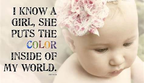 Baby Girl Quotes - Cute Words for Baby Girl | QuotesLines