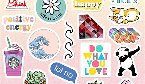 ปักพินโดย Aesthetic Vibes ใน Cute Stickers (Printables) | ไอเดียสติกเก