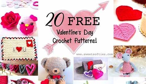 Cute Things To Crochet For Valentines Day Sweet On 10 More Free Valentine Patterns! Moogly Bloglovin’