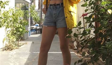 cute thrift store outfit i put together yellow summer tumblr