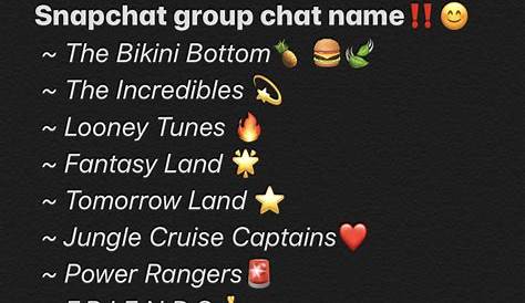 Trio Group Names Ideas, Group Chat Names, Snapchat Groups, Snapchat