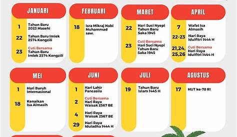 Perubahan Hari Libur Nasional dan Cuti Bersama - PPID Provinsi Lampung