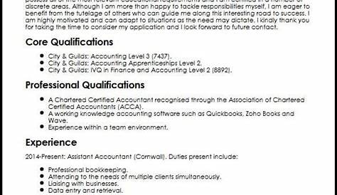 Resume Samples: Accounting Trainee Resume Sample