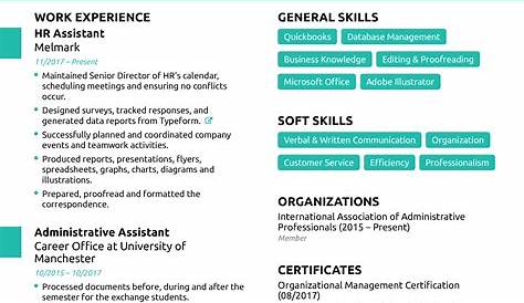 Administrative Assistant CV Template Page 1 Preview