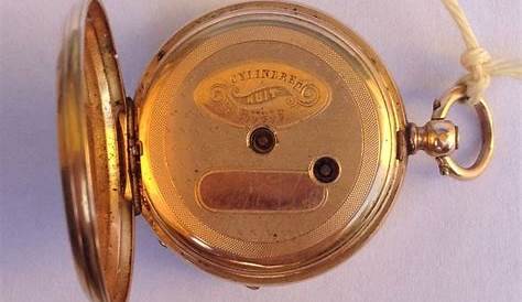 Cylindre Huit Rubis Pocket Watch Rossel Fils Enameled Gold Key Wind Aug 18 2017 Stephenson S Auction In Pa Gold Enamel Gold