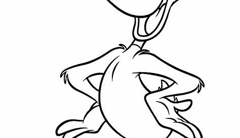 Drawing of Daffy Duck coloring page
