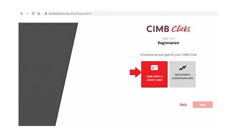 Cara Daftar CIMB Clicks (Buat Akaun Dulu, Baru Register Online)