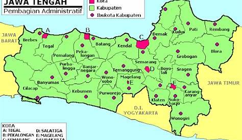 Daftar Nama 35 Kabupaten dan Kota di Jawa Tengah | Daerah Kita - Sajian