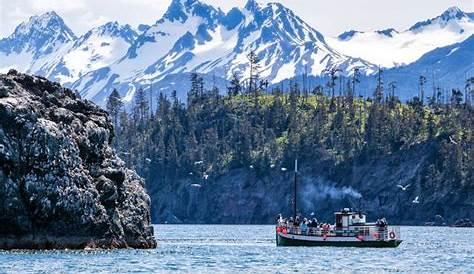 ALASKA, Homer, tourists take a ride on the Danny J boat from the Homer