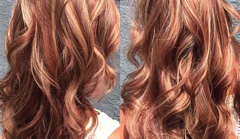 Dark Auburn Red Hair With Blonde Highlights Ideas For Brown And Black