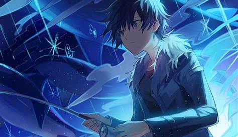 Dark Blue Aesthetic Anime Boy Pfp ~ Pfp Flake | Celtrislt Wallpaper