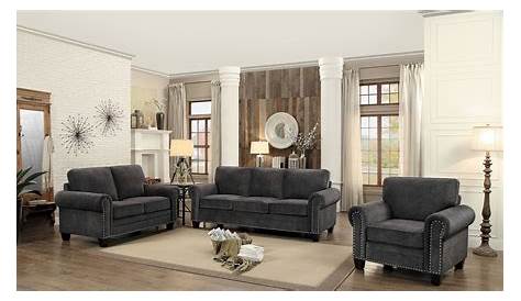 Dark Grey Living Room Furniture Sets