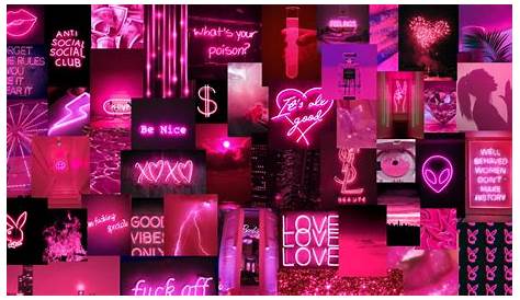 Neon Dark Pink Aesthetic Wallpaper - Background desktop, desktop tumblr
