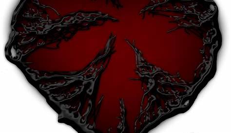 Red.black.heart Clip Art at Clker.com - vector clip art online, royalty