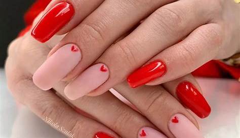 Dark Red Valentines Day Nails 15 Lovely Valentine Nail Design Ideas The