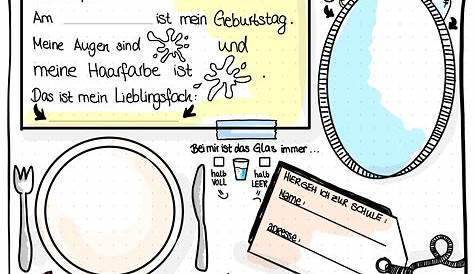 Das bin ich - Vorstellung,Back to school, worksheet, German, all about me