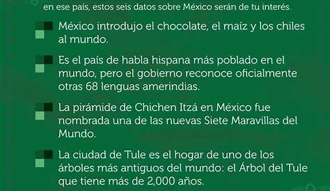 Conoce 15 datos interesantes de México | Food and Travel México