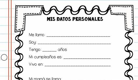 datos personales - Pesquisa Google | Spanish 1, First day of school