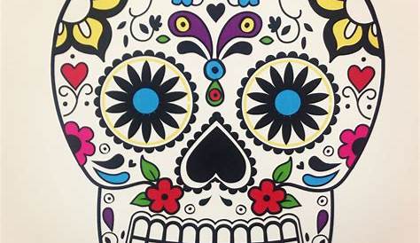 Life-size Day of the Dead Skull Cardboard Standup