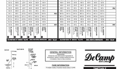 Decamp Bus Schedule 66 USA News Collections