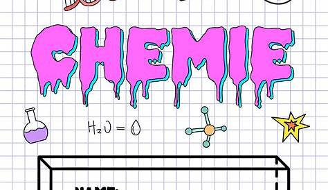 20 Chemie deckblatt-Ideen | chemie deckblatt, deckblatt, deckblätter