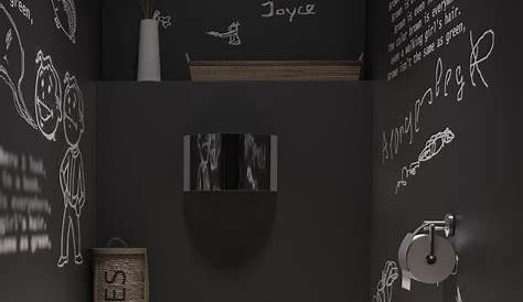 Deco Wc Noir Utiliser Le Et Le Bois Dans La Déco De Vos Toilettes