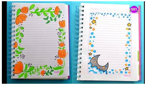 es lindo | Cuadernos creativos, Marcas de cuadernos, Formas de marcar
