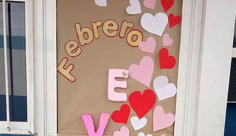 Decoraciones De Puertas Para San Valentin Hearts Door Escolares Manualidas Coración
